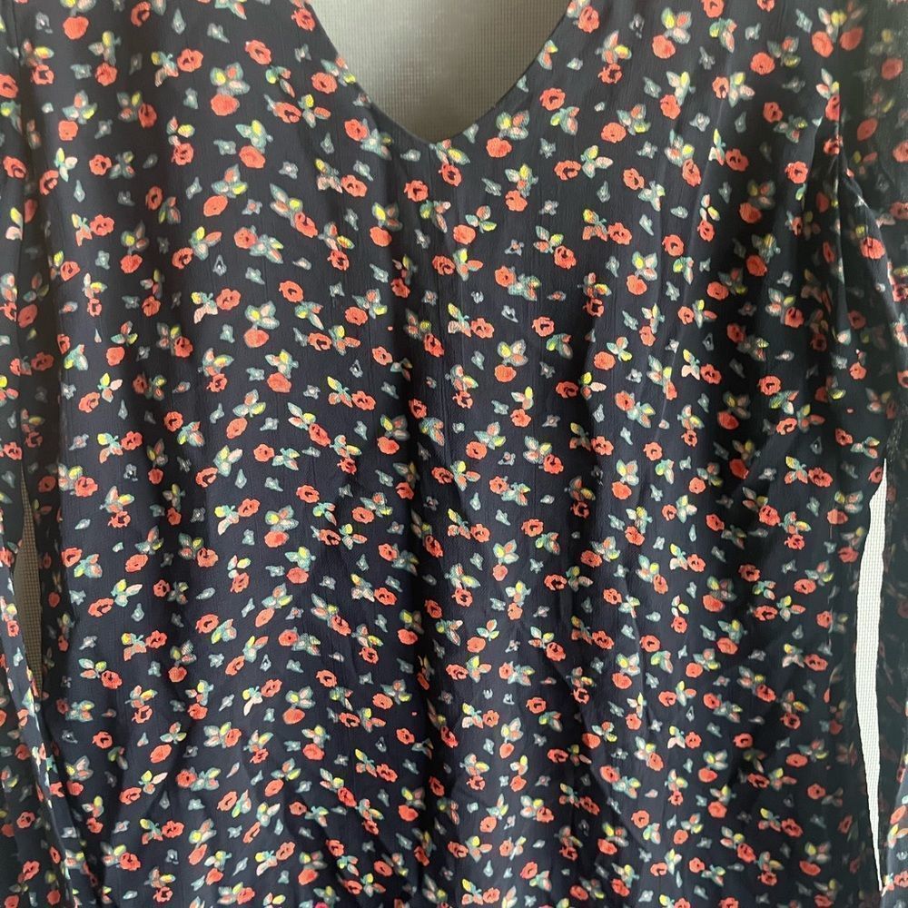 Sanctuary Dakota A-line Choker Mini Black Floral Dress Size S - Picture 5 of 7